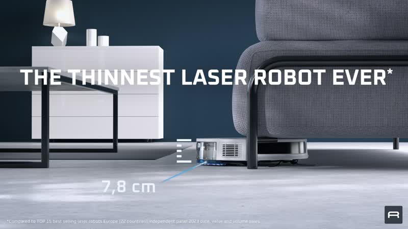 Robotický vysavač Rowenta X-PLORER S70+ Animal Laser s automatickým vysypávaním RR8497WH